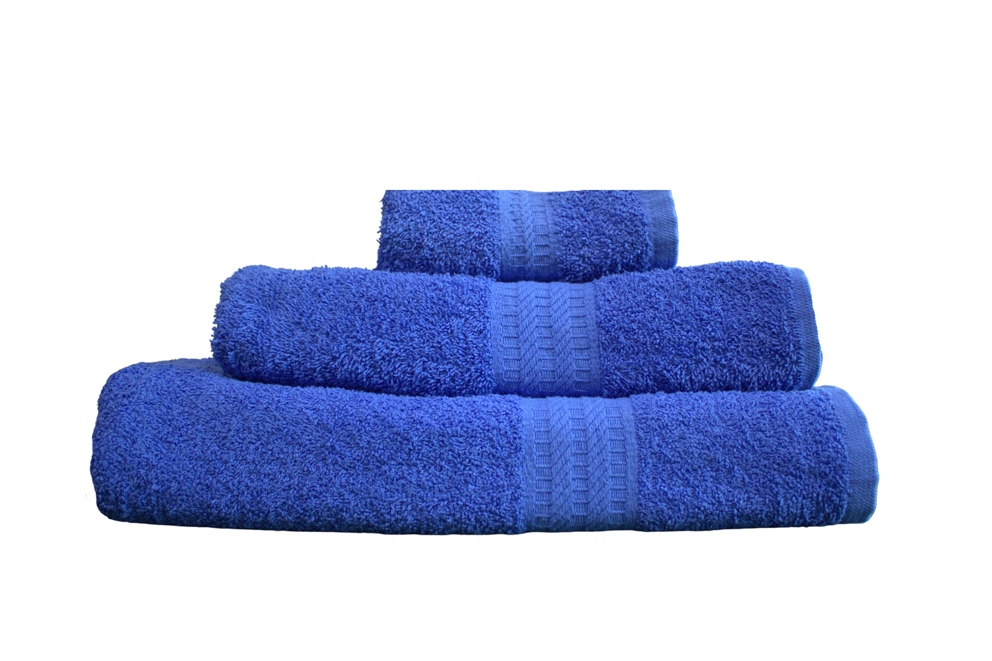 Combo de tres toallas Aqua Blue en diferentes tamaños