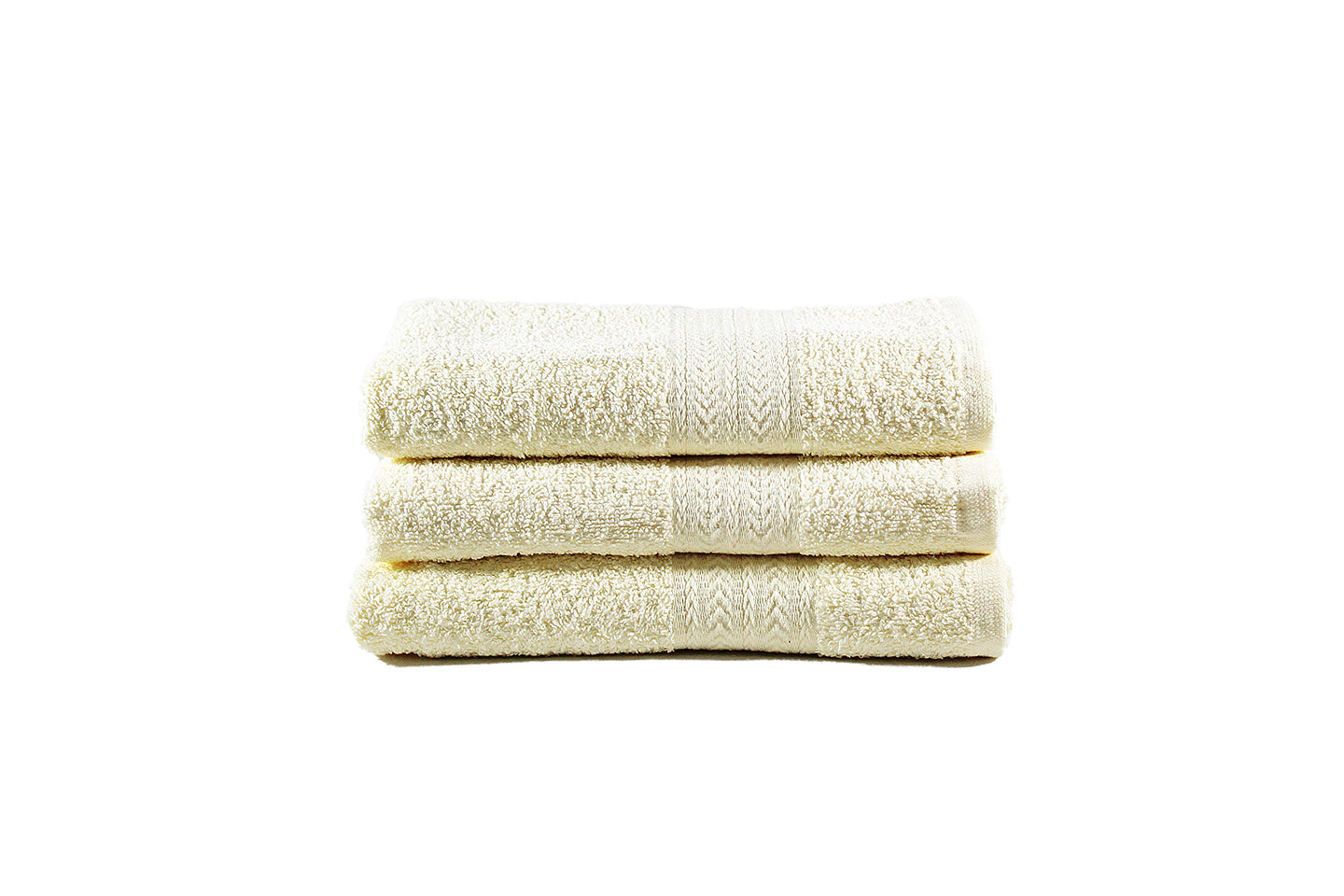 Toalla Majestic Tamaño Baño Color Ivory Combo de Tres Unidades - Faxel