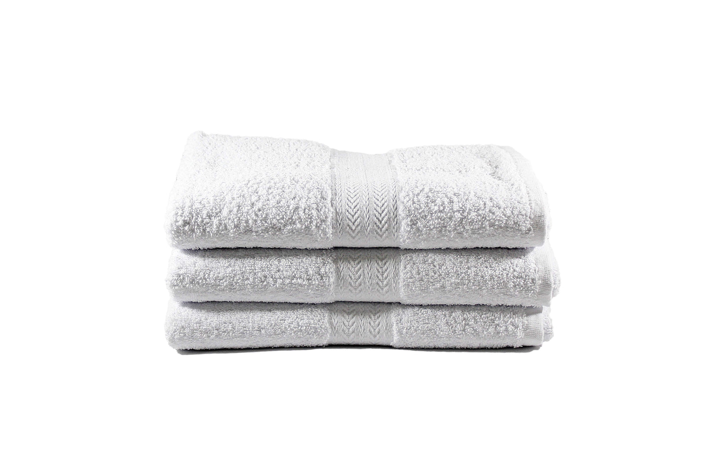 Toalla Majestic Tamaño Semiplaya Color White Combo de Tres Unidades - Faxel