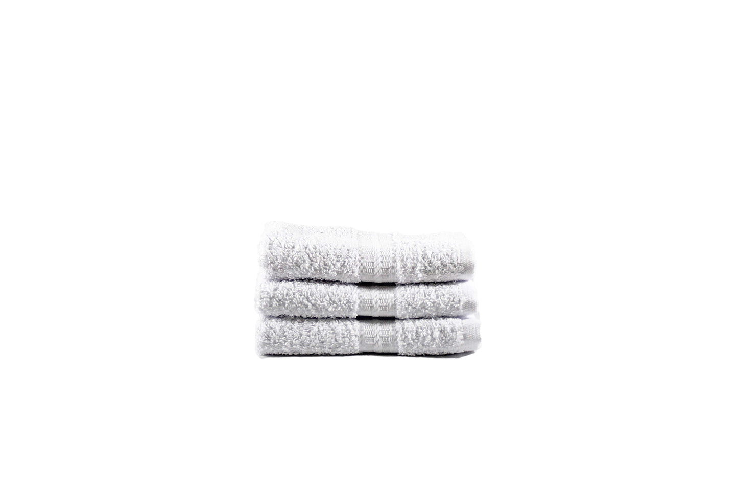 Toalla Natural Tamaño Facial Color Blanco Combo de Tres Unidades - Faxel
