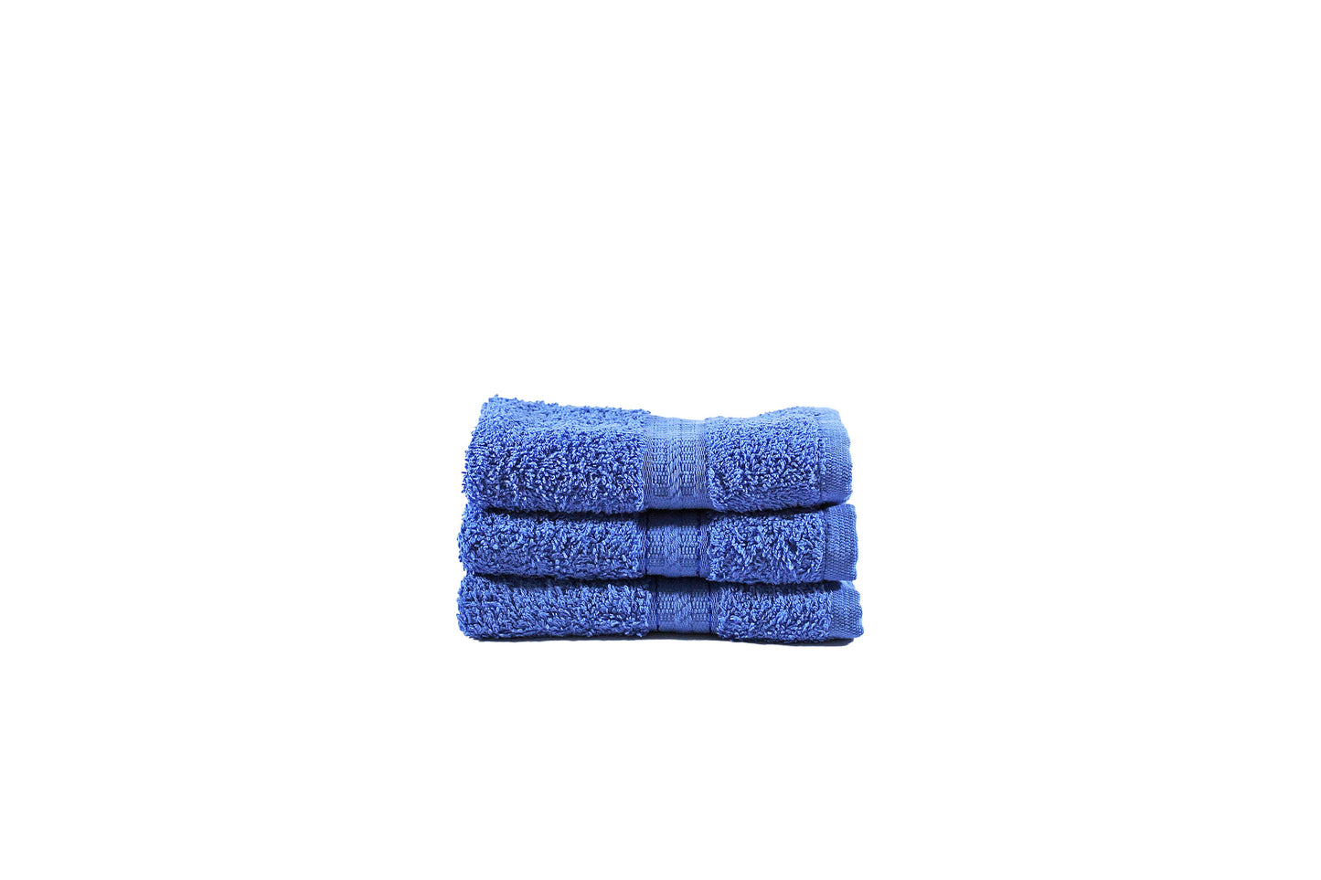 Toalla Natural Tamaño Facial Color Ocean Blue Combo de Tres Unidades - Faxel