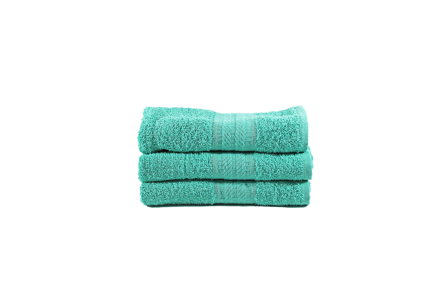 Toalla Natural Tamaño Manos Color Aqua Combo de Tres Unidades - Faxel