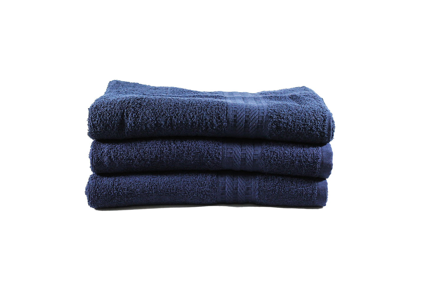 Toalla Natural Tamaño Semiplaya Color Navy Combo de Tres Unidades - Faxel