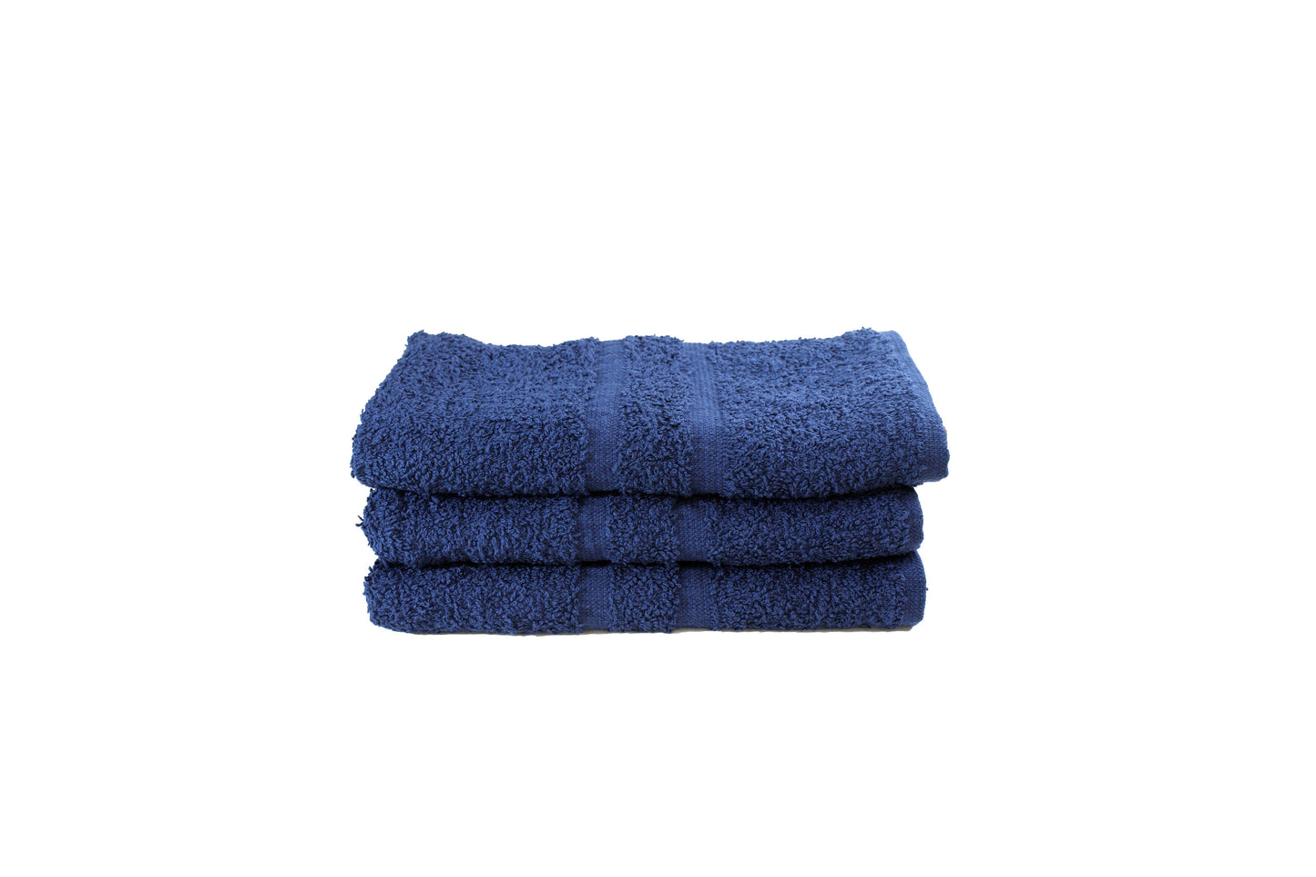 Toalla Dundee Tamaño Manos Color Azul Marino Combo de Tres Unidades - Faxel