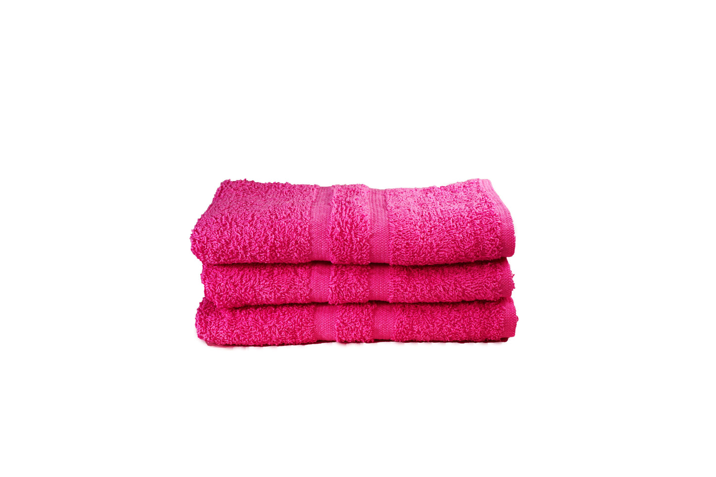 Toalla Dundee Tamaño Manos Color Fucsia Combo de Tres Unidades - Faxel