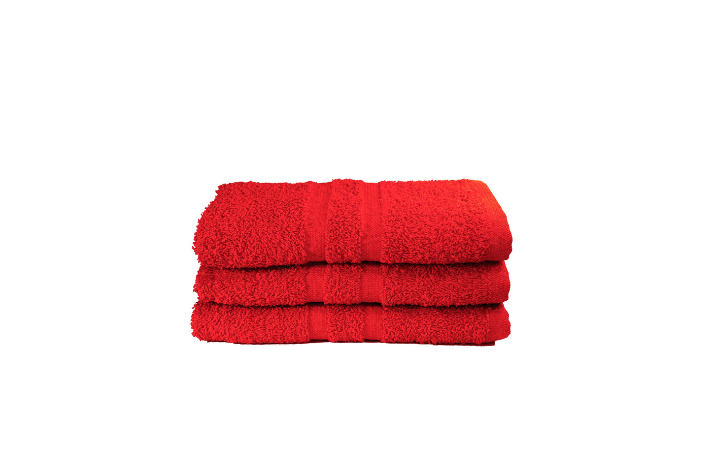 Toalla Dundee Tamaño Manos Color Roja Combo de Tres Unidades - Faxel