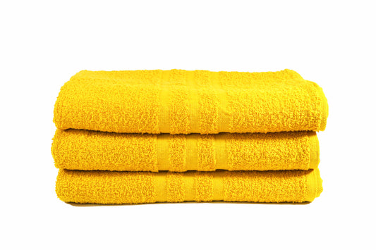 Toalla Dundee navideña amarilla para playa