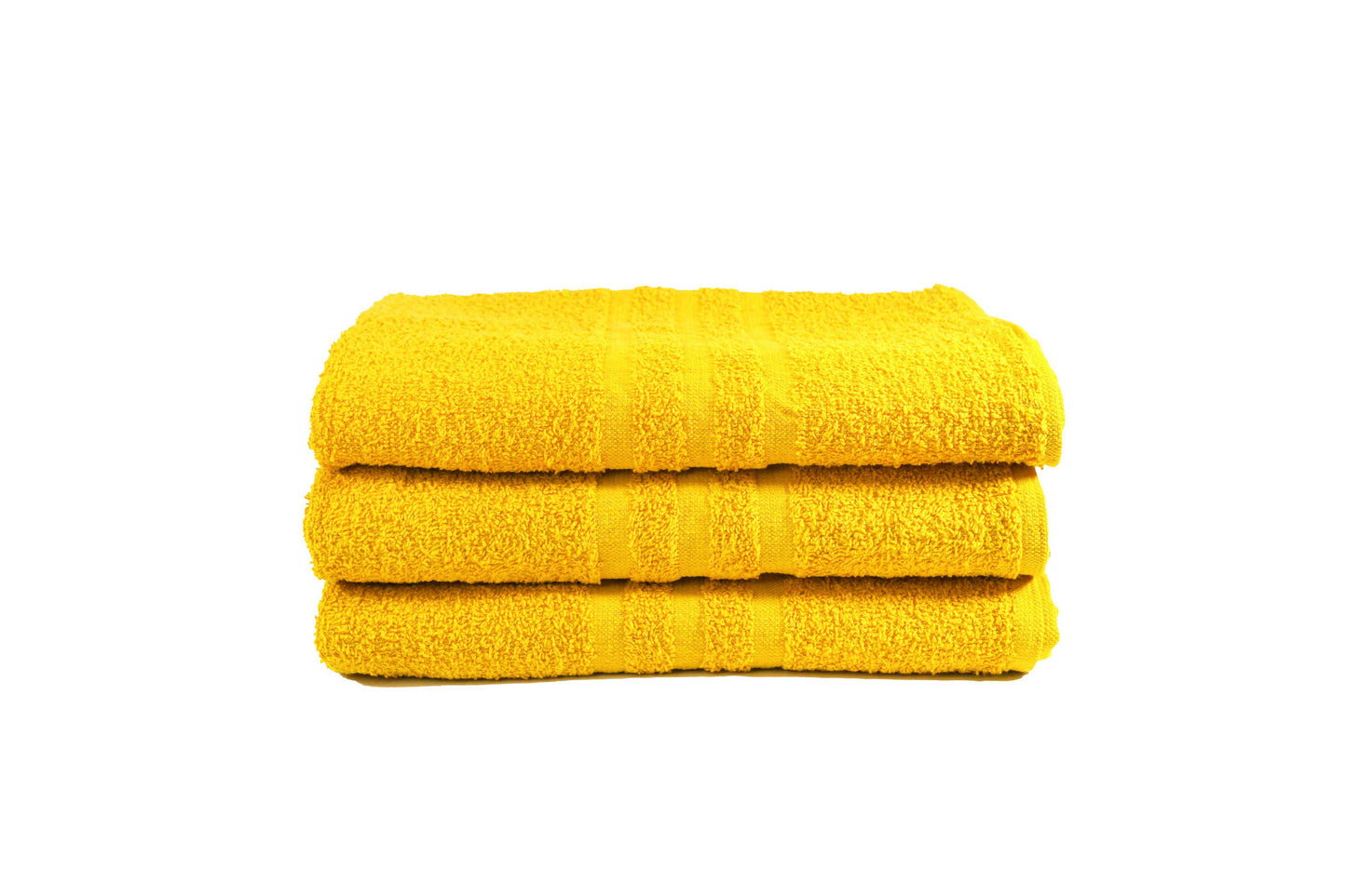 Toalla Dundee Tamaño Baño Color Amarilla Combo de Tres Unidades - Faxel