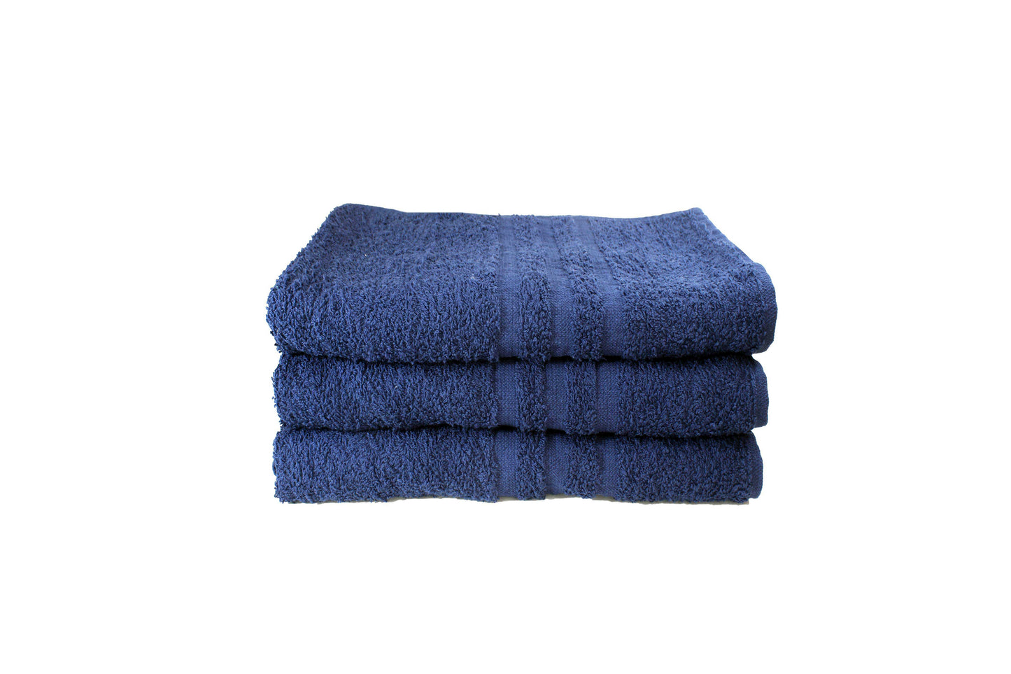 Toalla Dundee Tamaño Baño Color Azul Marino Combo de Tres Unidades - Faxel