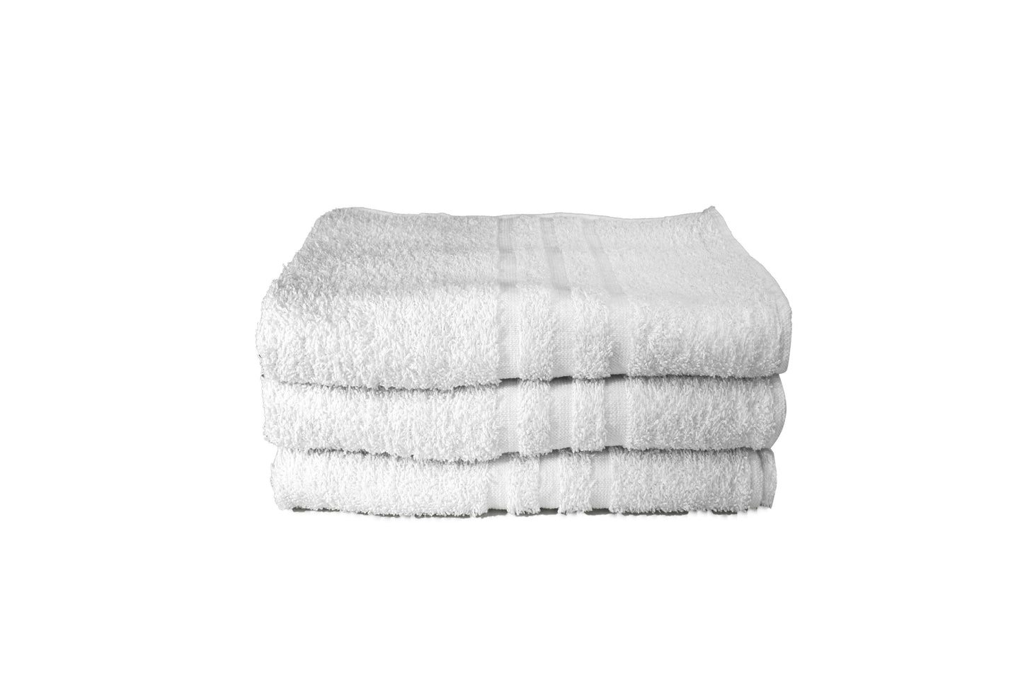 Toalla Dundee Tamaño Baño Color Blanca Combo de Tres Unidades - Faxel