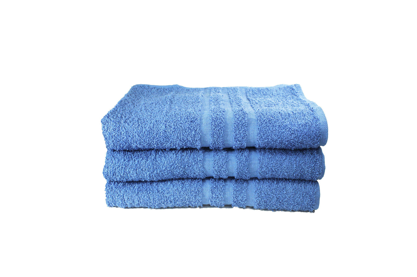 Toalla Dundee Tamaño Baño Color Celeste Combo de Tres Unidades - Faxel