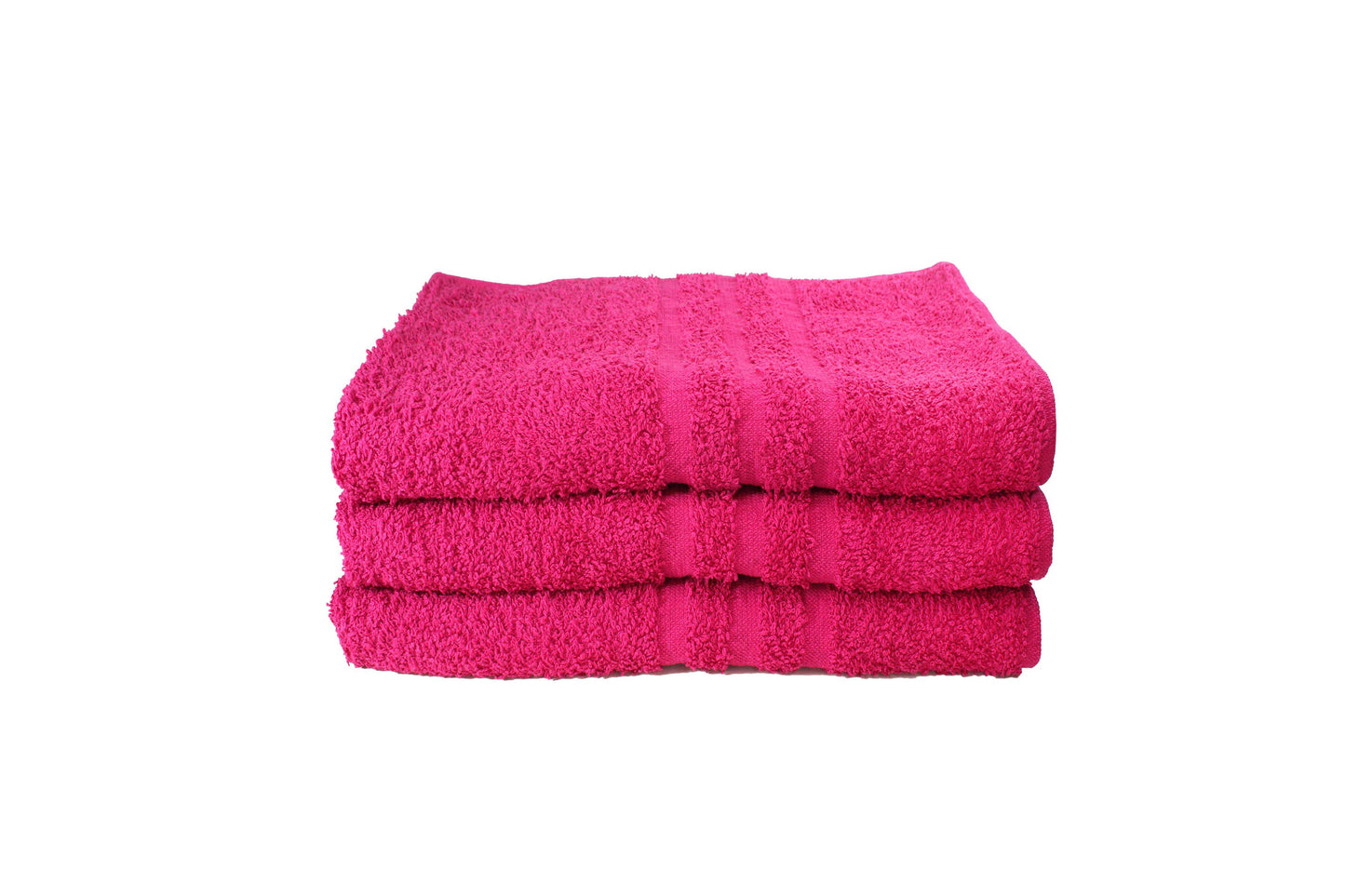 Toalla Dundee Tamaño Baño Color Fucsia Combo de Tres Unidades - Faxel