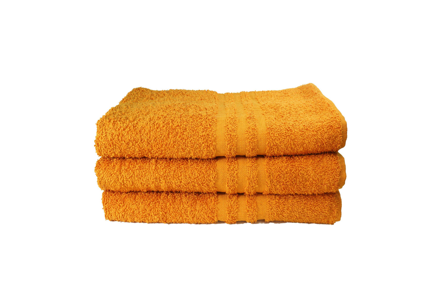 Toalla Dundee Tamaño Baño Color Naranja Combo de Tres Unidades - Faxel