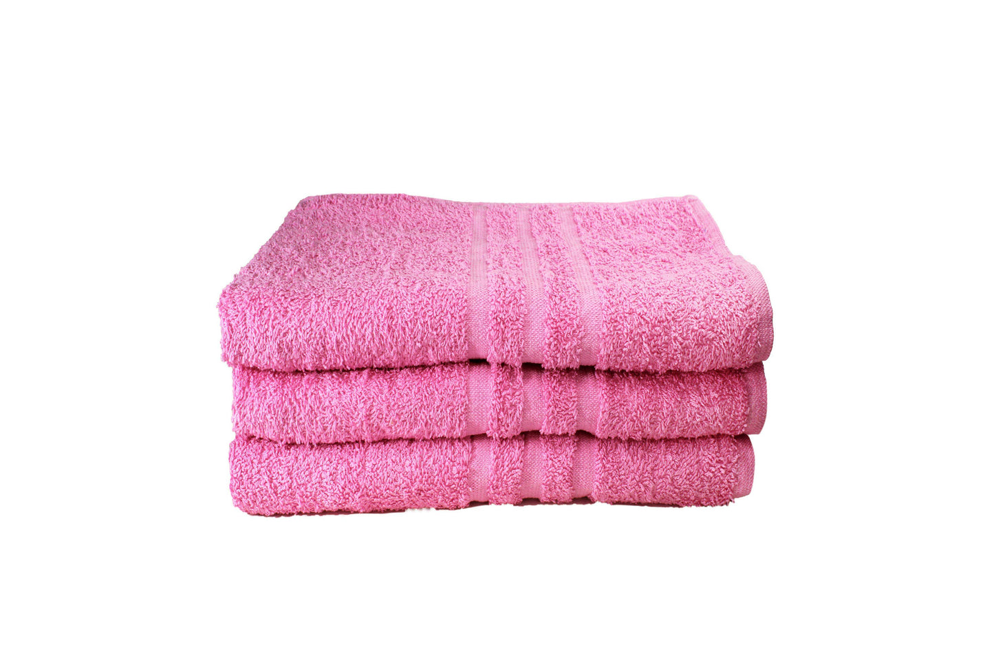 Toalla Dundee Tamaño Baño Color Rosada Combo de Tres Unidades - Faxel
