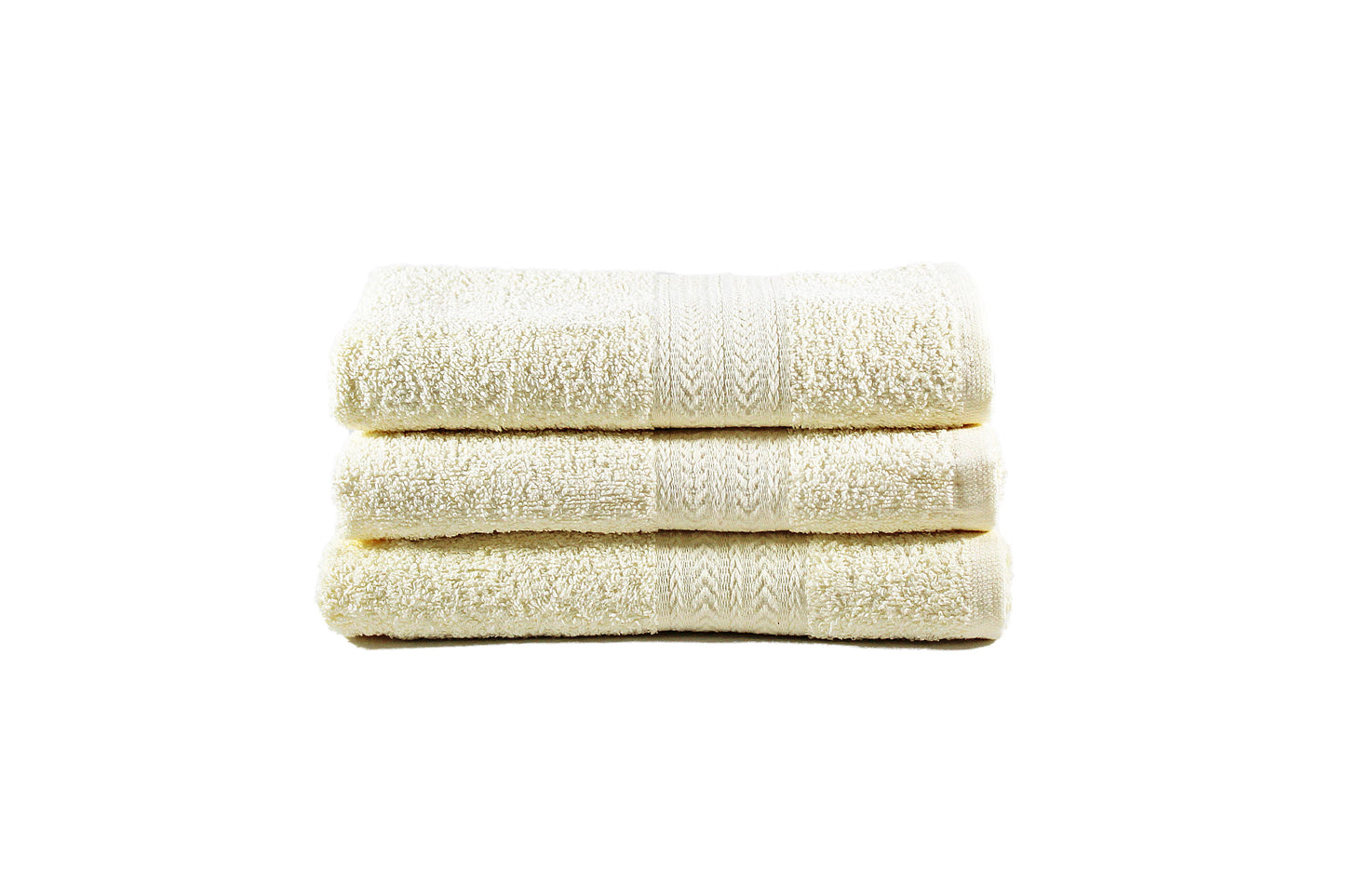 Toalla Majestic Tamaño Baño Color Ivory Combo de Tres Unidades - Faxel