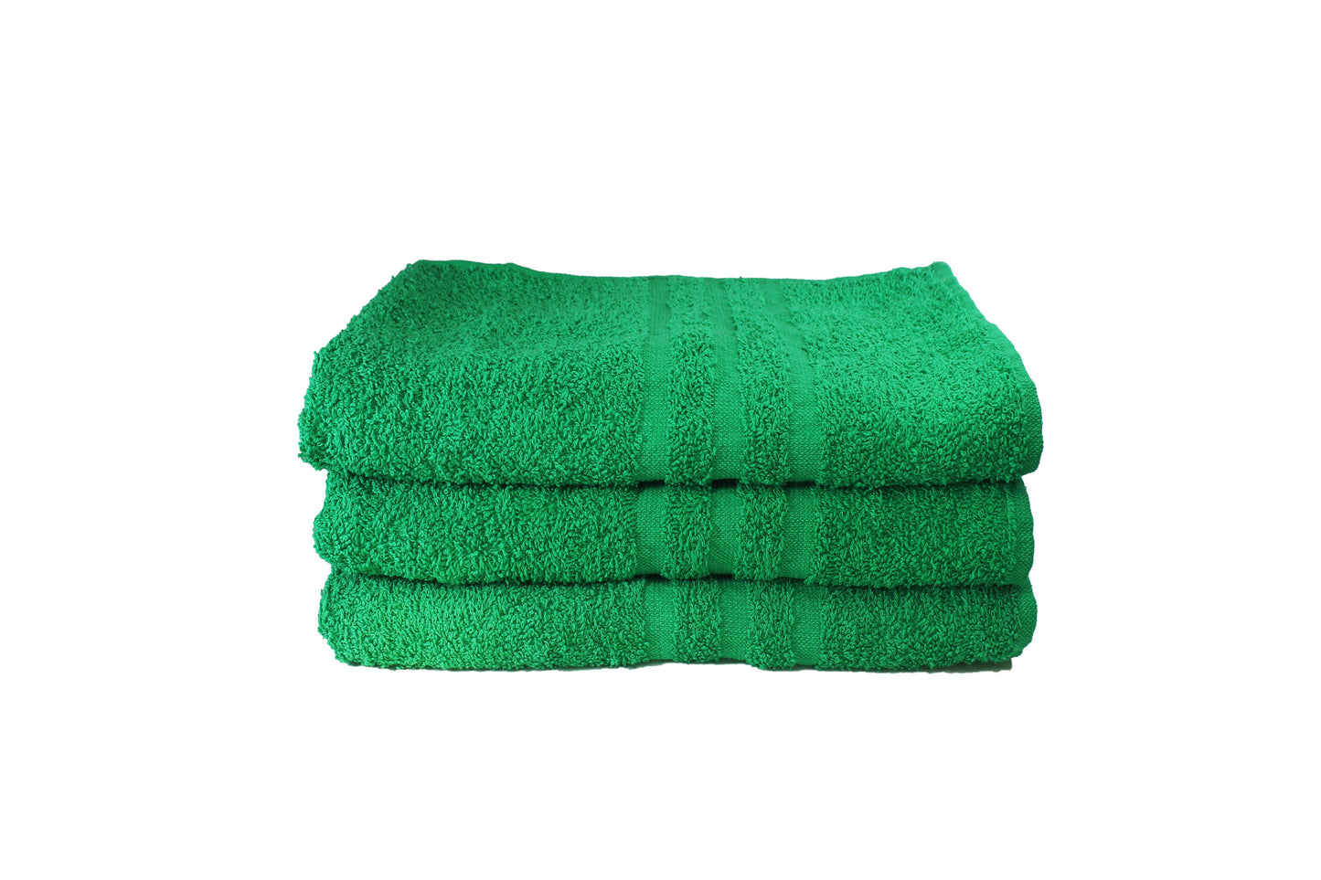 Toalla Dundee Tamaño Baño Color Verde Combo de Tres Unidades - Faxel