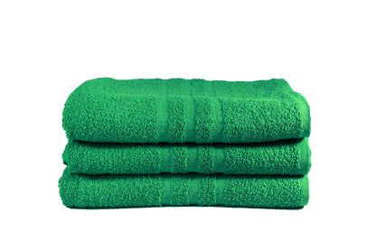 Toalla Dundee Tamaño Semiplaya Color Verde Combo de Tres Unidades - Faxel