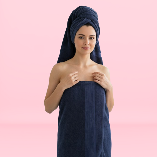 Toalla Navideña Majestic - 3 unidades Azul (hacer clic para ver tamaños)