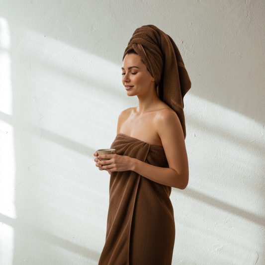 Toalla Dundee Navideña - 3 unidades Café (hacer clic para ver todos los tamaños)