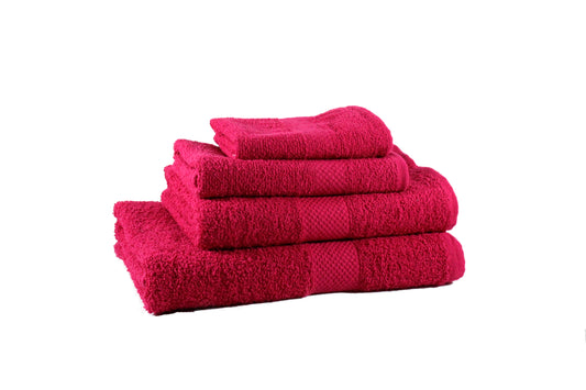 Combo Toalla Dundee Todos los Tamaños Color Fucsia Cuatro Unidades - Faxel