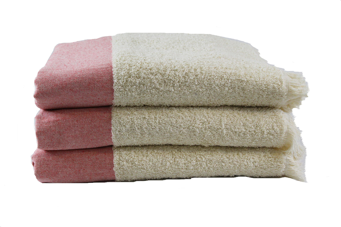 Toalla Amazonia Tamaño Playa Terracota Combo de Tres Unidades - Faxel