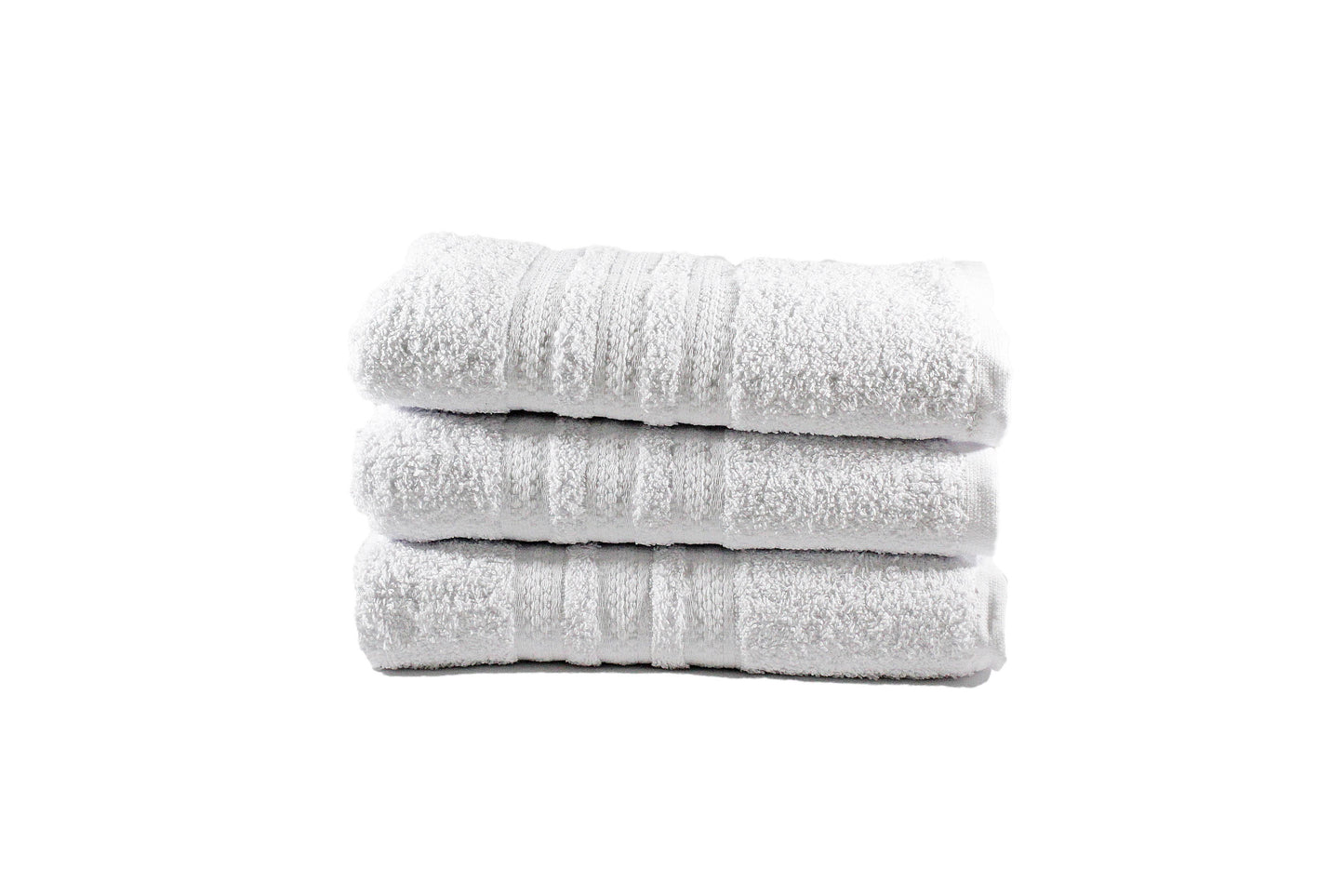 Toalla Klassik Tamaño Baño Color Blnaca Combo de Tres Unidades - Faxel