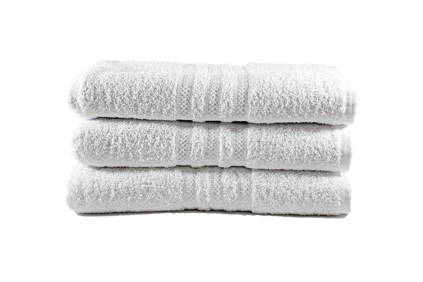 Toalla Klassik Tamaño Semiplaya Color White Combo de Tres Unidades - Faxel