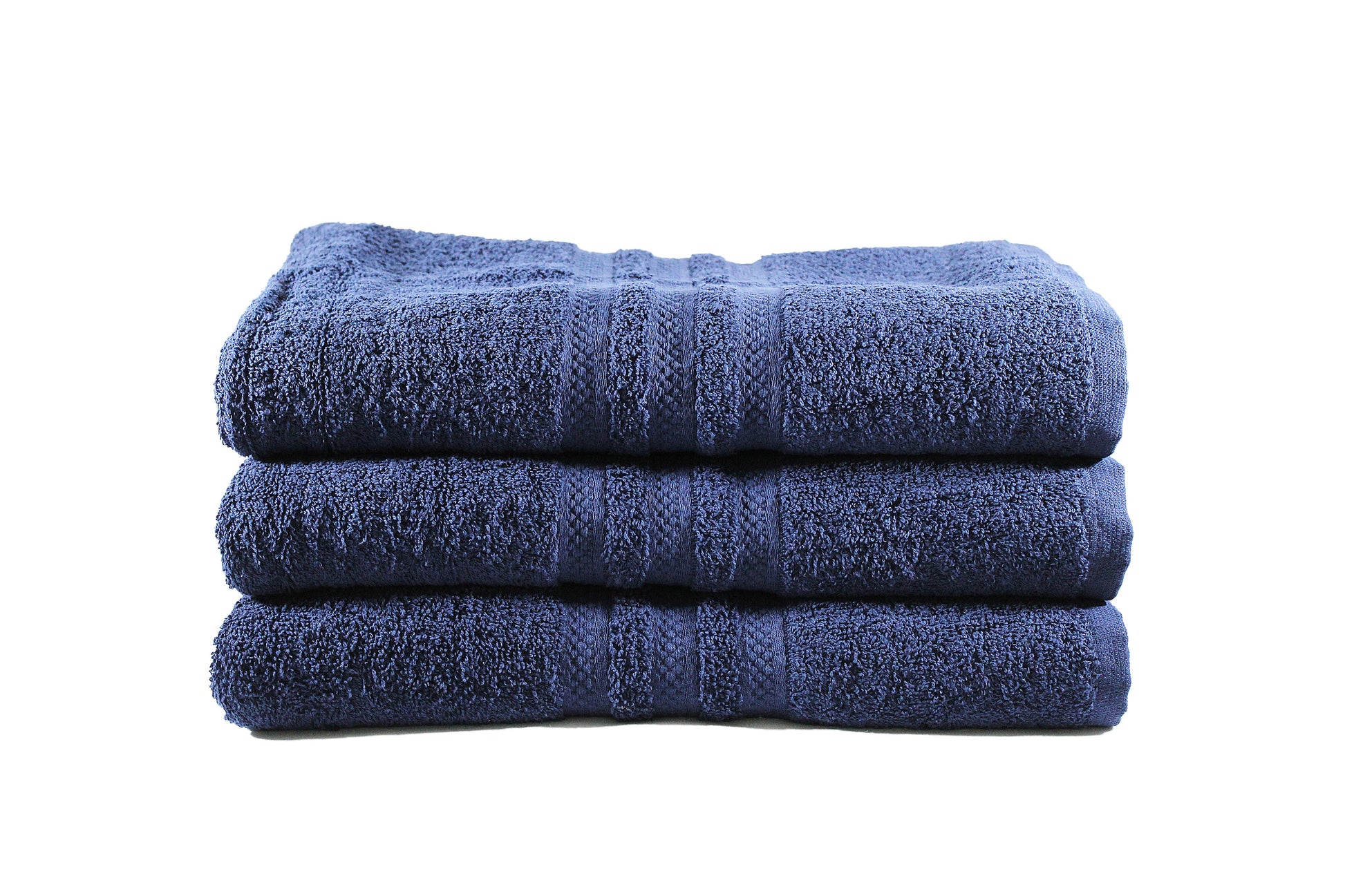 Toalla Klassik Tamaño Semiplaya Color Navy Combo de Tres Unidades - Faxel