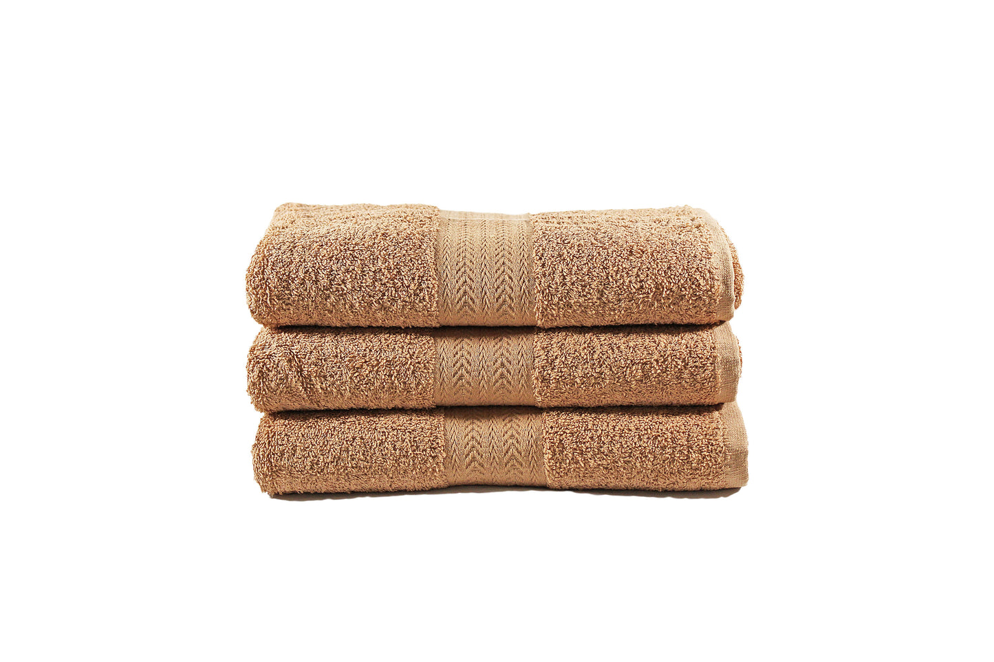 Toalla Majestic Tamaño Baño Color Cocoa Combo de Tres Unidades - Faxel