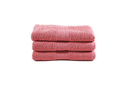 Toalla Majestic Tamaño Baño Color Coral Combo de Tres Unidades - Faxel