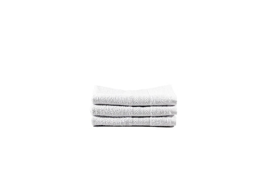 Toalla Majestic Tamaño Facial Color White Combo de Tres Unidades - Faxel