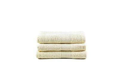 Toalla Majestic Tamaño Manos Color Ivory Combo de Tres Unidades - Faxel