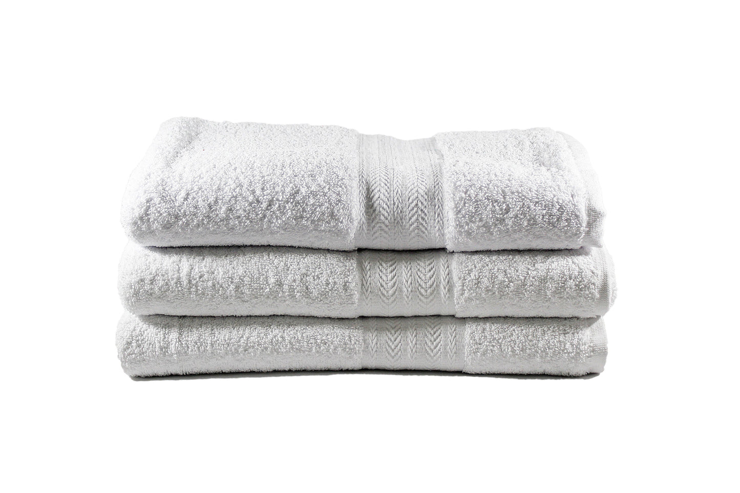 Toalla Majestic Tamaño Playa Color Blanca Combo de Tres Unidades - Faxel