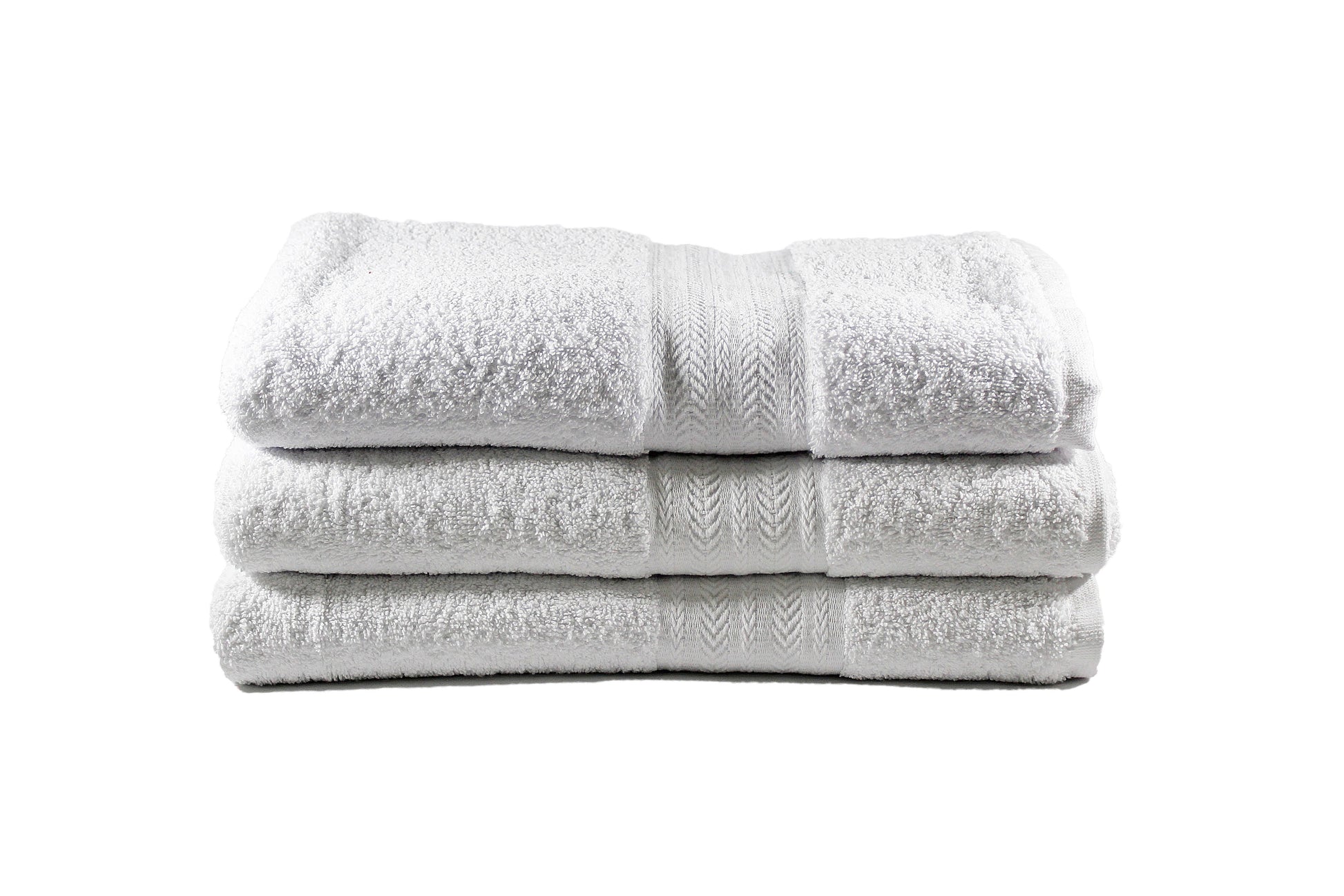 Toalla Majestic Tamaño Playa Color Blanca Combo de Tres Unidades - Faxel