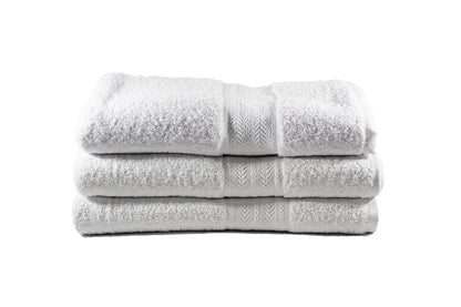 Toalla Majestic Tamaño Playa Color White Combo de Tres Unidades - Faxel