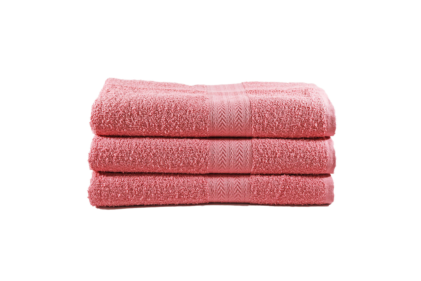 Toalla Majestic Tamaño Semiplaya Color Coral Combo de Tres Unidades - Faxel