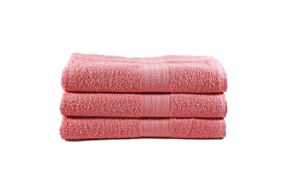 Toalla Majestic Tamaño Semiplaya Color Coral Combo de Tres Unidades - Faxel