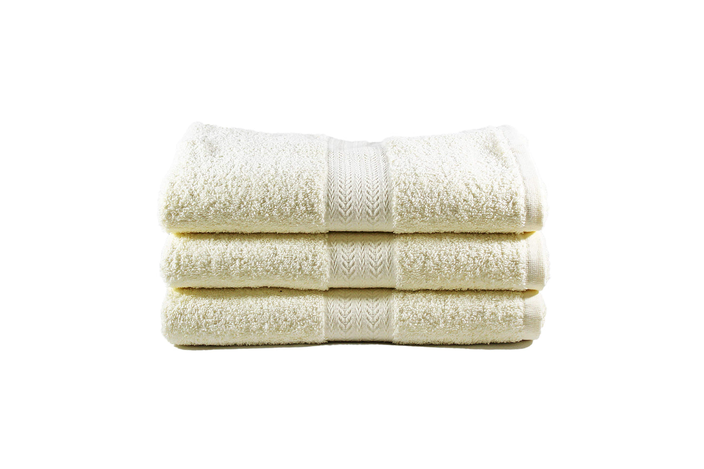 Toalla Majestic Tamaño Semiplaya Color Ivory Combo de Tres Unidades - Faxel