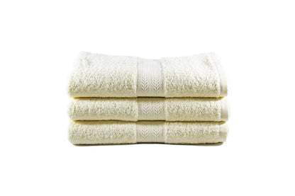 Toalla Majestic Tamaño Semiplaya Color Ivory Combo de Tres Unidades - Faxel