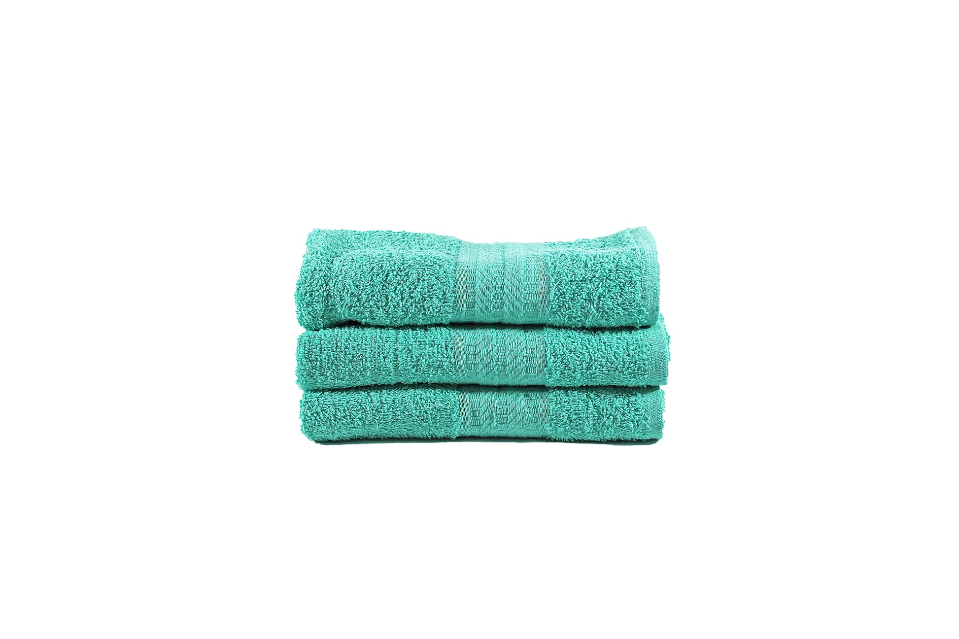 Toalla Natural Tamaño Manos Color Aqua Combo de Tres Unidades - Faxel
