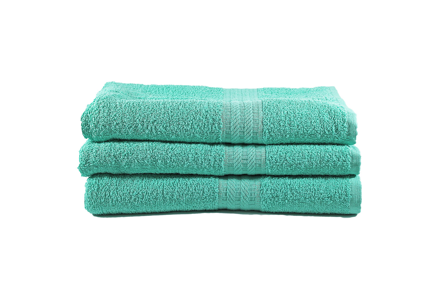 Toalla Natural Tamaño Playa Color Aqua Combo de Tres Unidades - Faxel