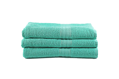 Toalla Natural Tamaño Playa Color Aqua Combo de Tres Unidades - Faxel