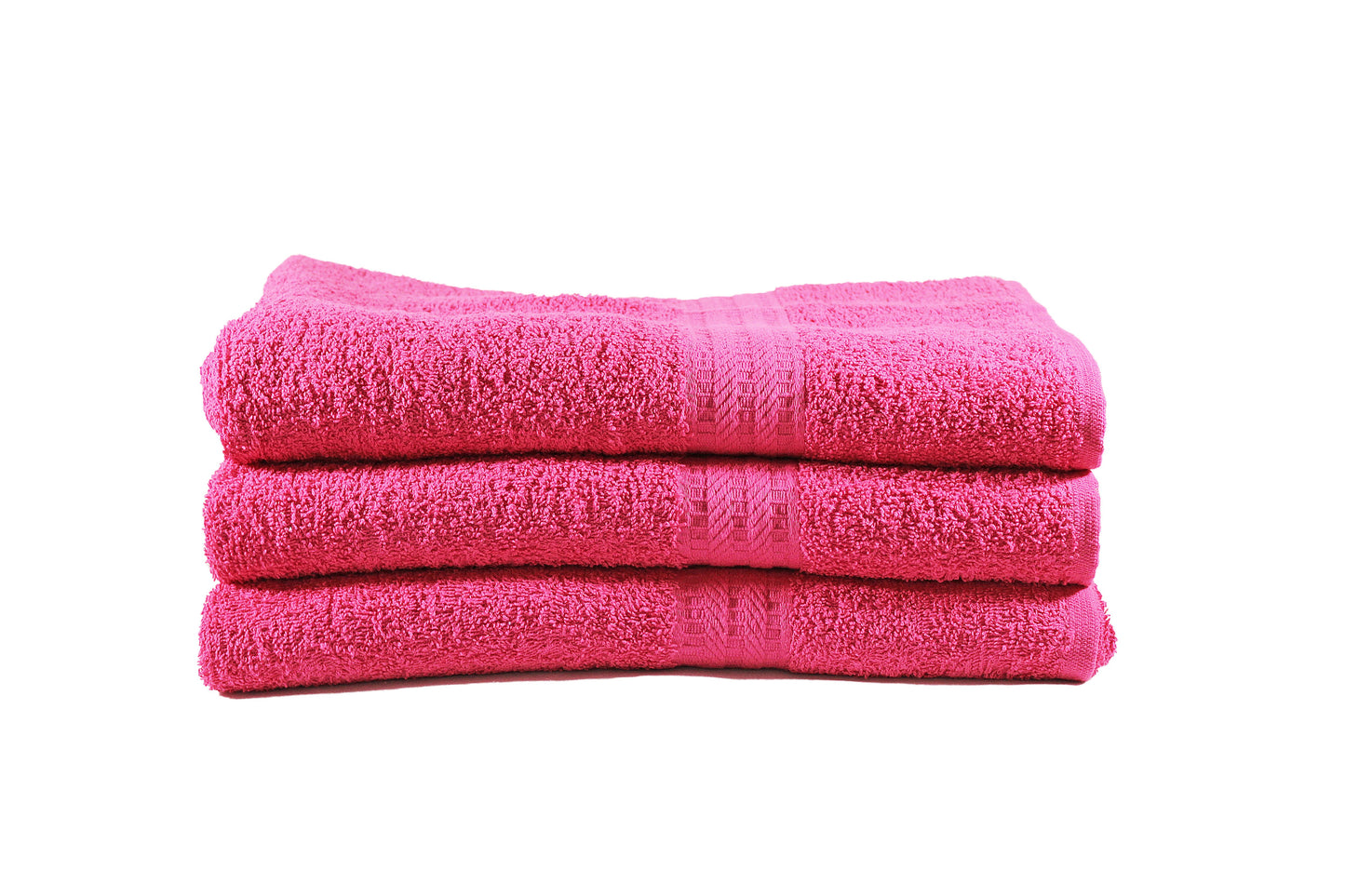 Toalla Natural Tamaño Playa Color Azalea Pink Combo de Tres Unidades - Faxel