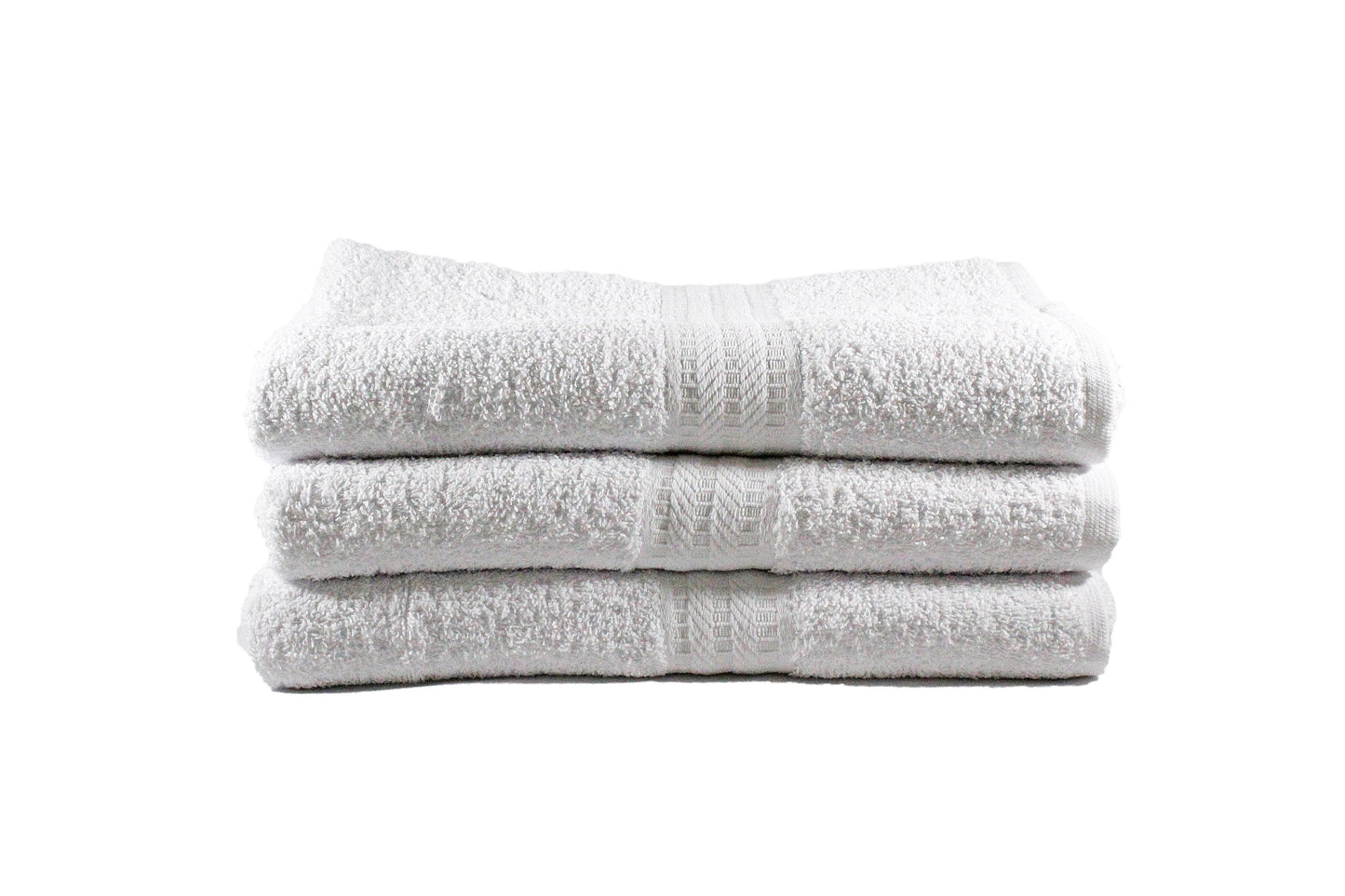 Toalla Natural Tamaño Playa Color Blanca Combo de Tres Unidades - Faxel