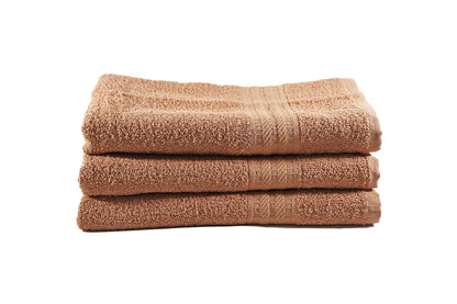 Toalla Natural Tamaño Playa Color Cocoa Combo de Tres Unidades - Faxel