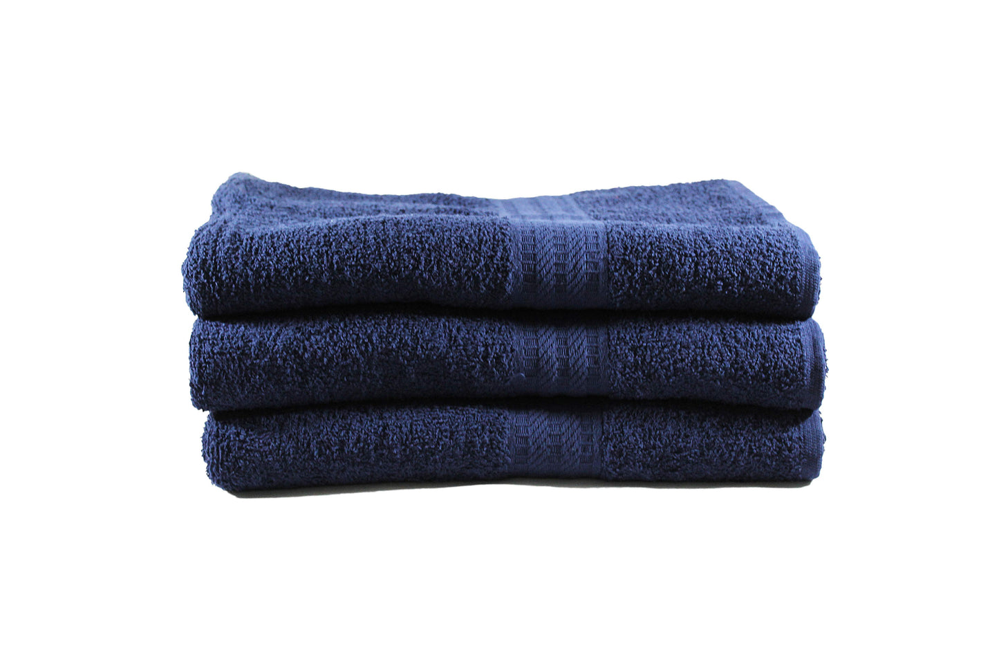 Toalla Natural Tamaño Playa Color Navy Combo de Tres Unidades - Faxel