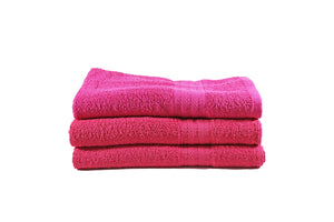 Toalla Natural Tamaño Semiplaya Color Azalea Pink Combo de Tres Unidades - Faxel