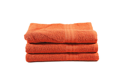 Toalla Natural Tamaño Semiplaya Color Brick Combo de Tres Unidades - Faxel