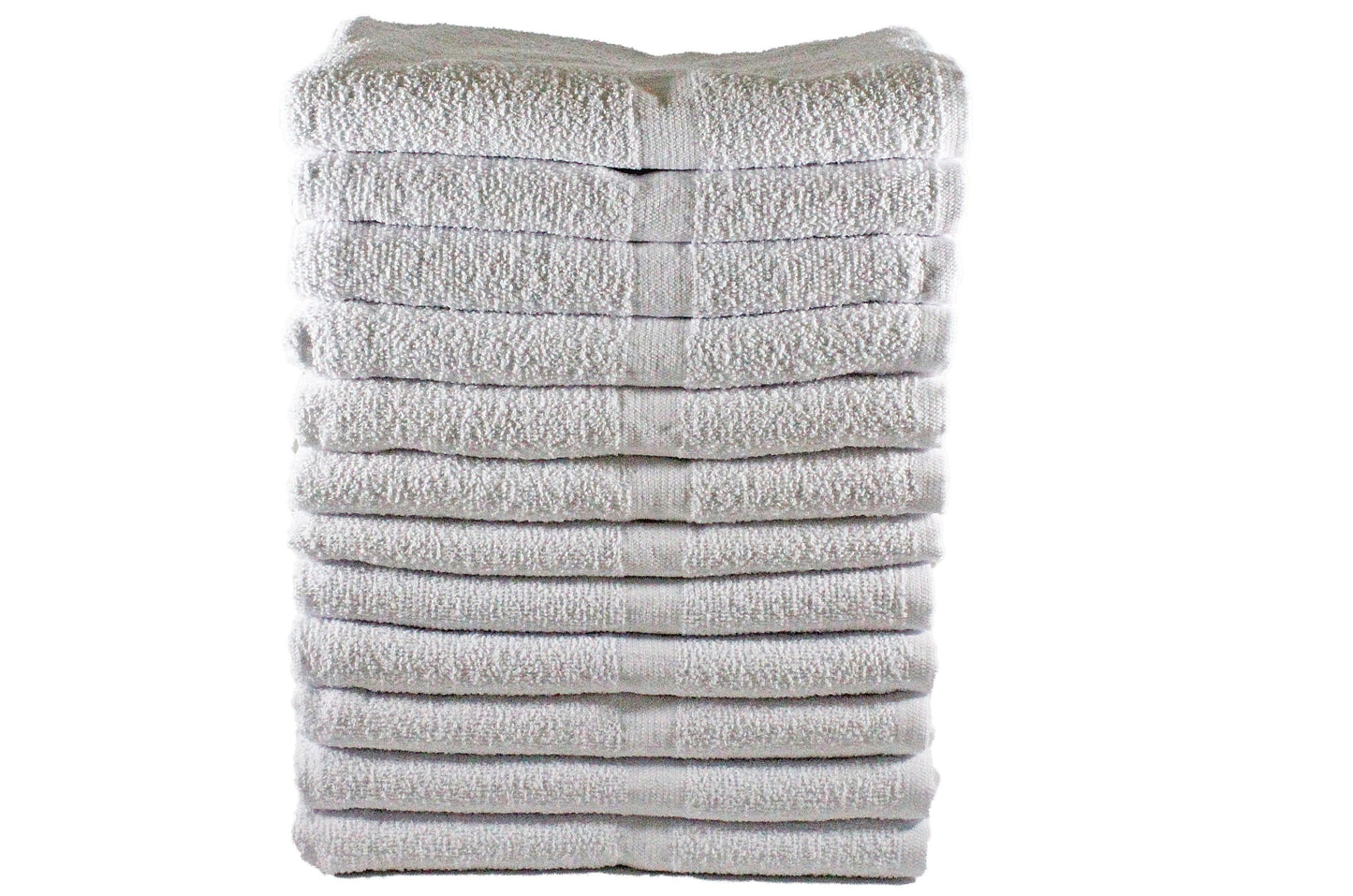 Toalla Unica Tamaño Baño Color Blanco Combo de Doce Unidades - Faxel