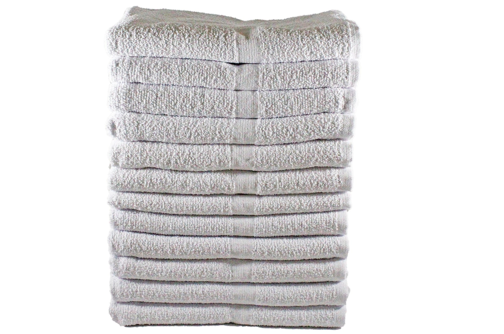 Toalla Unica Tamaño Baño Color Blanco Combo de Doce Unidades - Faxel